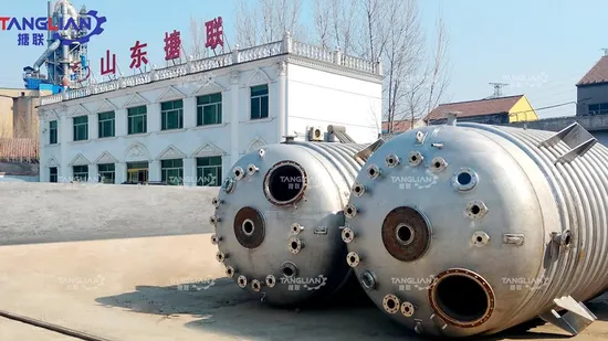 Tanglian Group PTFE ETFE PFA ライニングコーティングされた混合タンク反応タンク化学反応器